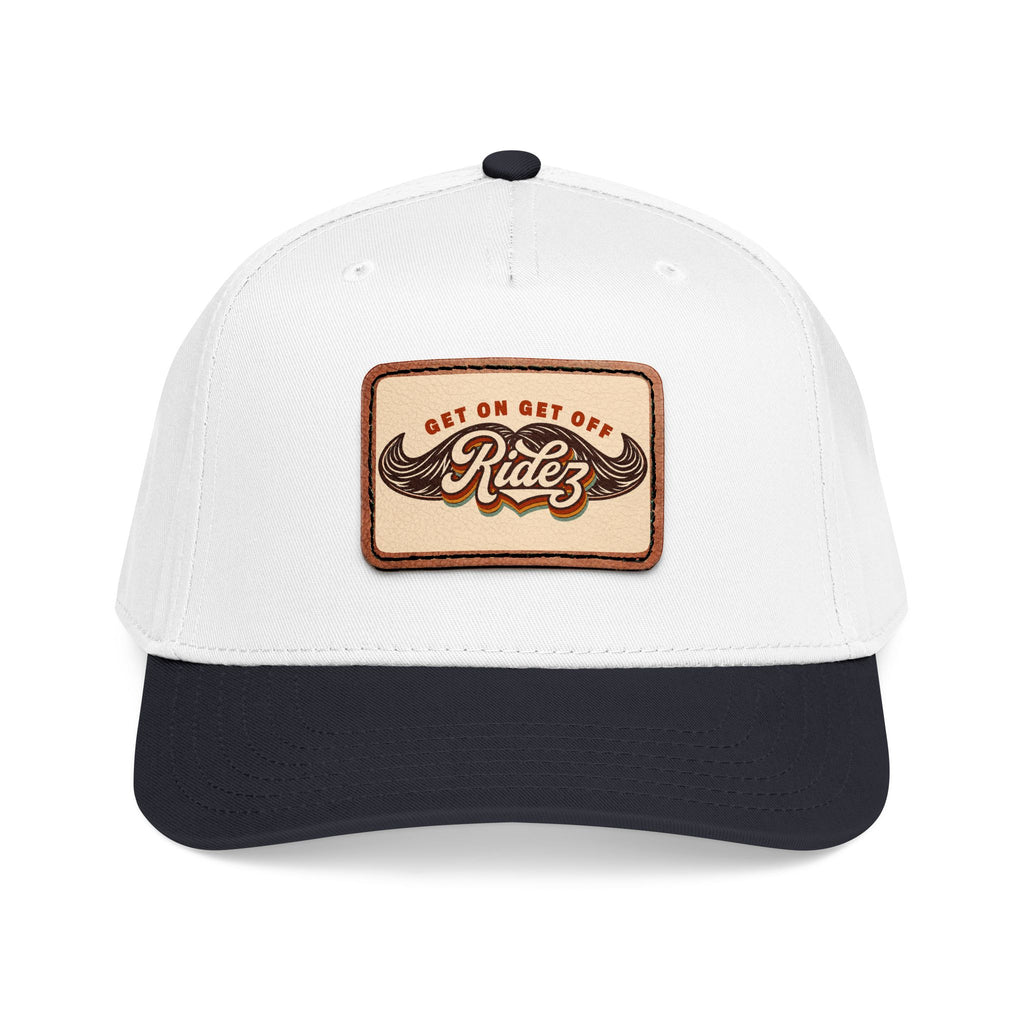 Mustache Ridez OG leather patch hat