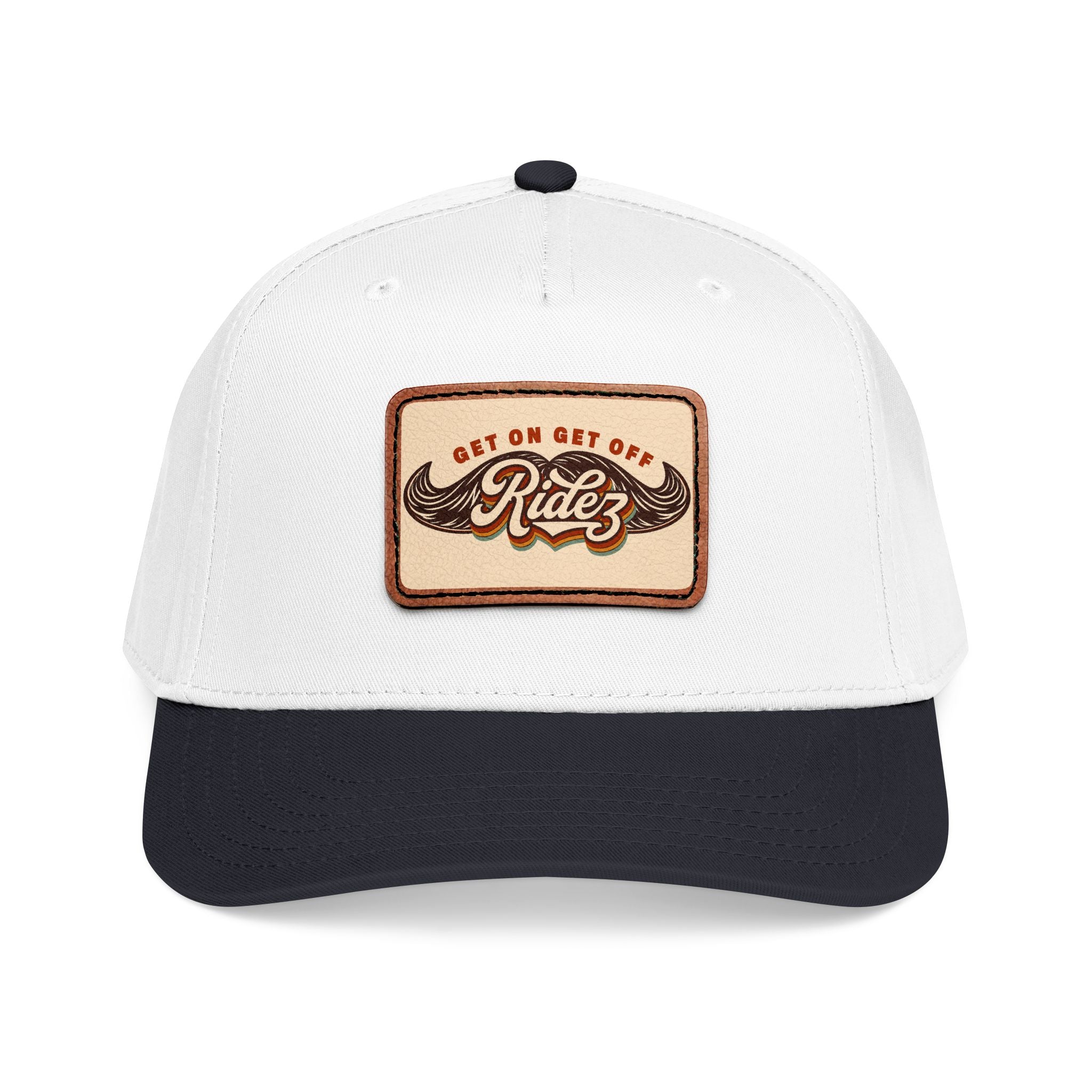Mustache Ridez OG leather patch hat